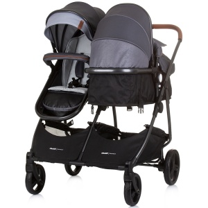 Carucior gemeni Chipolino Duo Smart 2 in 1 silver grey - Img 5