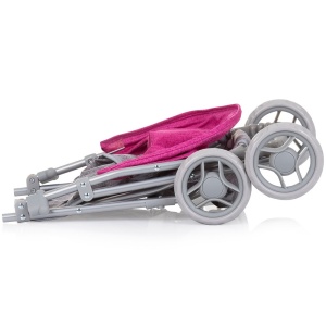 Carucior pentru papusi Chipolino Alice grey pink linen - Img 2
