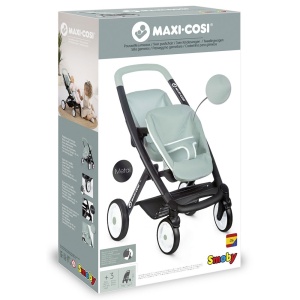 Carucior pentru papusi Smoby Maxi Cosi Twin albastru - Img 6