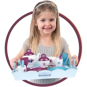 Carucior servire ceai Smoby Frozen 2 XL cu 17 accesorii - Img 3