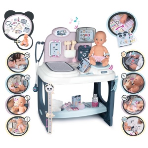 Centru de ingrijire pentru papusi Smoby Baby Care Center cu papusa si accesorii - Img 2