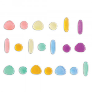 Clear Rainbow Pebbles, set 36 de pietricele translucide - Img 5