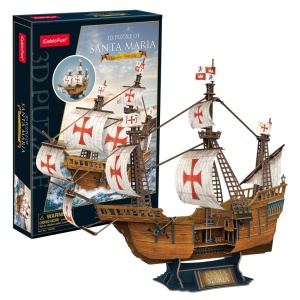 Cubic Fun - Puzzle 3D Nava Santa Maria 204 Piese - Img 3
