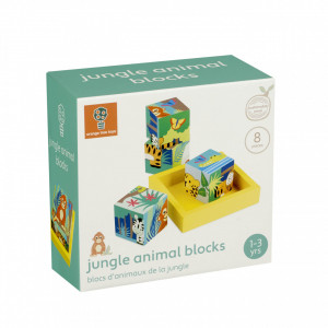 Cuburi cu animale din jungla, Orange Tree Toys - Img 1