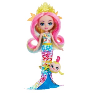 ENCHANTIMALS ROYAL PAPUSI SI ANIMALUTE RADIA RAINBOW FISH SI FLO - Img 2