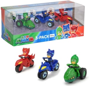 EROI IN PIJAMALE SET 3 MOTOCICLETE CU FIGURINA SCARA 1:64 - Img 4