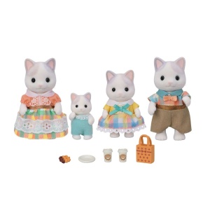 Figurine Sylvanian Families-Familia Pisicutelor Latte - Img 2