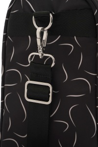 Geantă pentru scutece și accesorii bebe, SnapPack, Carry Bliss, wave negru - Img 6
