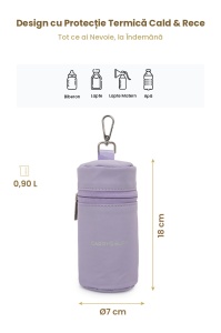 Geanta termoizolanta pentru biberon si lapte matern MilkMate, Carry Bliss, mov - Img 6
