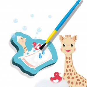 Girafa Sophie - Coloreaza cu apa in baie - Img 2