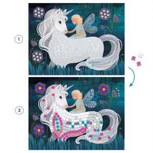 Joc creativ mozaic Unicornul fermecat, Djeco - Img 3