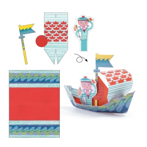 Joc creativ origami Construim barcute, Djeco - Img 2