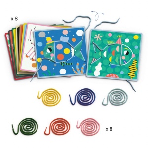 Joc educativ de cusut cu siret Punct cu punct, Djeco - Img 3