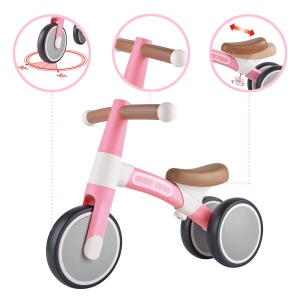 Jucarie - Bicicleta de echilibru, roz deschis - Img 1