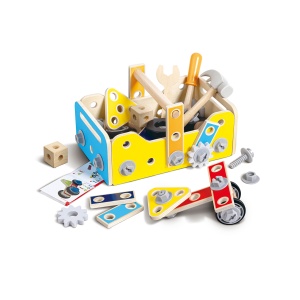 Jucarie din lemn - Set de scule de construit - Img 1