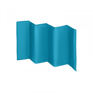 Lionelo - Patut pliant cu un nivel Stefi, Cu intrare laterala cu fermoar, 2 roti, 120x60 cm, Turquoise - Img 7