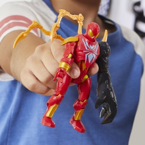 MARVEL AVENGERS MIX MASHERS FIGURINA IRON SPIDER CU ACCESORII 12CM - Img 3
