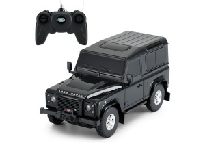 MASINA CU TELECOMANDA LAND ROVER DEFENDER NEGRU CU SCARA 1 LA 24 - Img 5