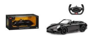 MASINA CU TELECOMANDA PORSCHE 911 CARRERA S NEGRU CU SCARA 1 LA 12 - Img 4