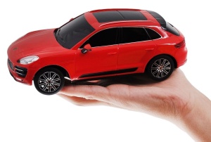 MASINA CU TELECOMANDA PORSCHE MACAN TURBO ROSU CU SCARA 1 LA 24 - Img 3