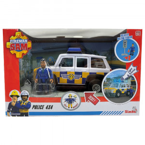 Masina de politie Simba Fireman Sam Police Car cu figurina Malcolm si accesorii - Img 5