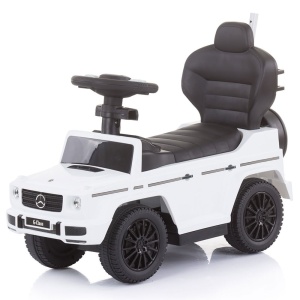 Masinuta de impins Chipolino Mercedes G350 white cu maner si copertina - Img 4