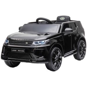 Masinuta electrica Chipolino SUV Land Rover Discovery cu scaun din piele si roti EVA black - Img 1