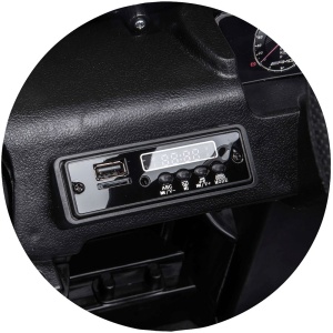 Masinuta electrica Chipolino SUV Mercedes G63 AMG cu scaun din piele si roti EVA black - Img 10