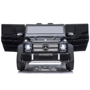 Masinuta electrica Chipolino SUV Mercedes Maybach G650 black cu scaun din piele si roti EVA - Img 5