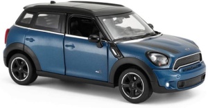 MASINUTA METALICA MINICOOPER ALBASTRU SCARA 1 LA 24 - Img 2