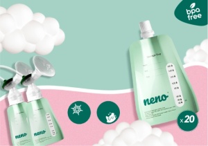 Neno Punguțe – punguțe cu adaptor pentru congelarea și păstrarea laptelui de san - 20 buc. - Img 1