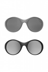Ochelari de soare pentru copii MOKKI Click & Change, protectie UV, negru, 0-2 ani, set 2 perechi
