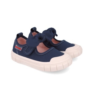 Pantofiori canvas pentru copii Garvalin 252380, bleumarin
