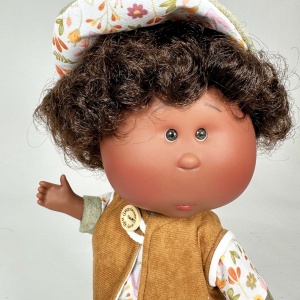 Papusa Nines D'Onil, Colectia Little Mio, Afro, 23 cm - Img 3