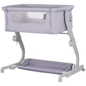 Patut co-sleeper Chipolino Eleganza cu laterala culisanta cloud