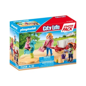 Playmobil - Set Invatatoare Si Copii In Carucior - Img 1