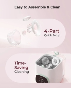 Pompa de san Momcozy Hands-free S12 Pro Roz - Img 4