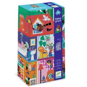 Puzzle gigant Casa micilor prieteni, Djeco - Img 1