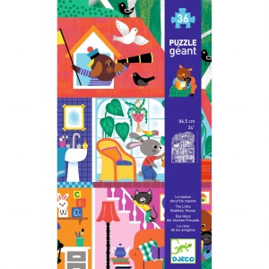 Puzzle gigant Casa micilor prieteni, Djeco - Img 3