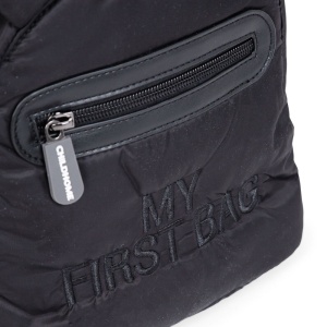 Rucsac pentru copii matlasat Childhome My First Bag Negru - Img 3