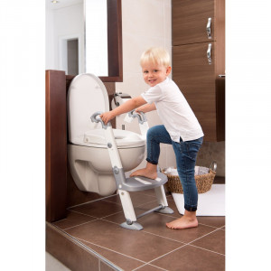 Scara cu reductor WC si olita White silver grey Kidskit rotho-babydesign - Img 3