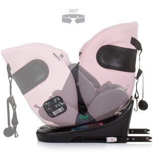 Scaun auto Chipolino Motion I-Size 40-150 cm flamingo cu sistem Isofix - Img 7