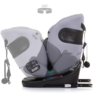 Scaun auto Chipolino Motion I-Size 40-150 cm granite cu sistem Isofix - Img 7