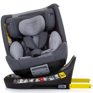 Scaun auto Chipolino Supreme I-Size 40-150 cm cu sistem Isofix granite - Img 6