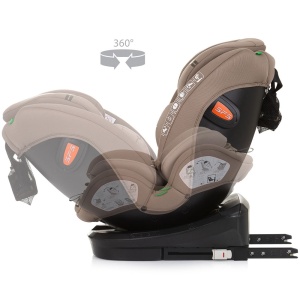Scaun auto Chipolino Volare I-Size 40-150 cm macadamia cu sistem Isofix - Img 7