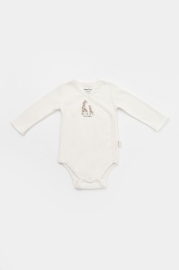 Set 2 body-uri cu maneca lunga petrecute, Girafa, Baby Cosy, 100% bumbac organic