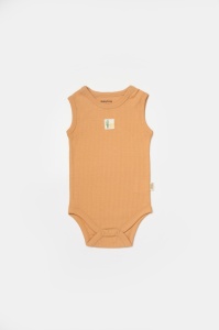 Set 2 body-uri fara maneci Bamboo, galben, BabyCosy, 50% bambus+50% bumbac