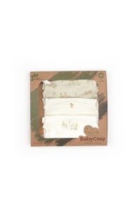 Set 3 body Rabbit, BabyCosy, 100% bumbac