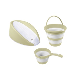 Set 3 in 1 cu suport anatomic pentru cadita - Verde Eco