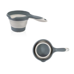 Set cadita pliabila de baie Babyjem, 5 piese, antracit - Img 6